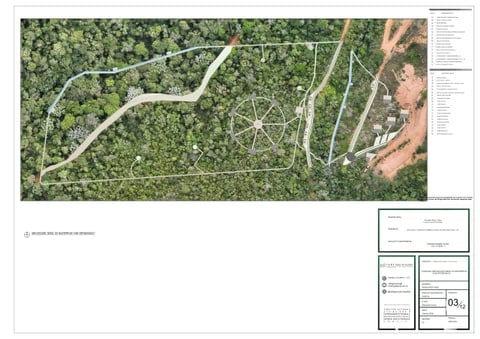 Prancha 03: Implantação geral do masterplan com ortomosaico